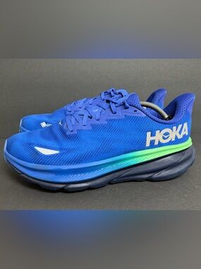 Hoka One One Men's Clifton 9 GTX - Dazzling Blue/Evening Sky GORE-TEX Size 12.5D